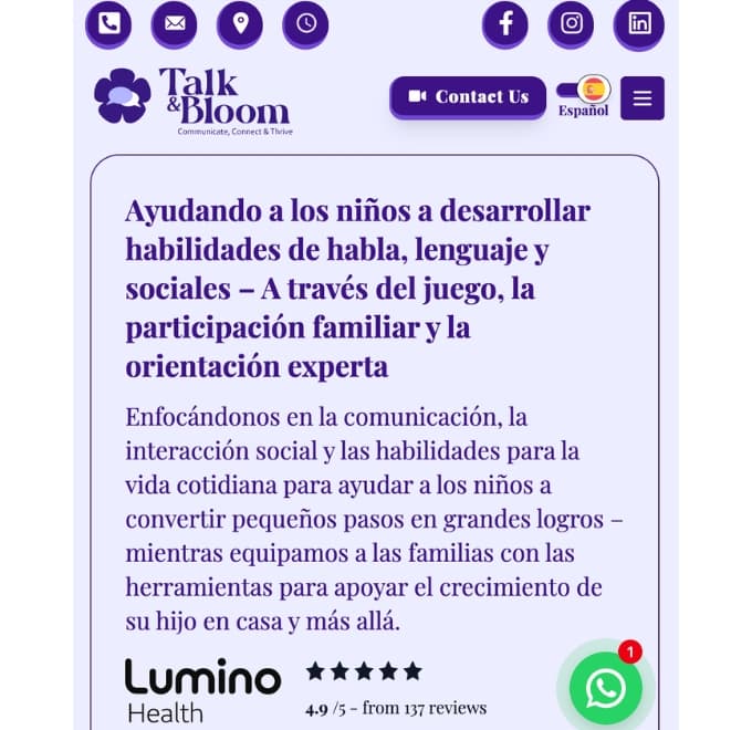 Terapia de Lenguaje